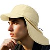Adjustable Sun Protection Hat with Neck Flap Breathable Mesh Lining