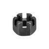 sourcing map M16x1.5mm Hexagon Slotted Nut, Grade 4.8 Carbon Steel