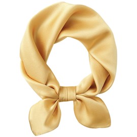Hioyiwse Scarf Satin Square Neck Head Scarf for Women solid color square scarf handkerchief purse scarf headband scarf 23.6× 23.6 D10