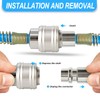 ERGAOBOY 1Pcs 8mm Polyurethane Air Compressor Hose, 5m Blue Retractable