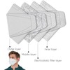 BOTN 10Pcs Large White KF94 Breathable Safety Mask Against, 4-Layer