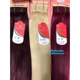 Sensual 100% Human Hair I Remi Yaki Track Weaving ONE Bag of 12" Hair - BUR