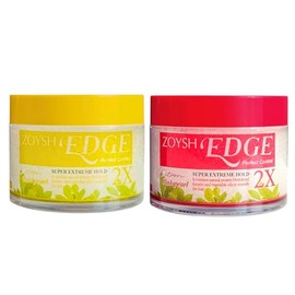 Zoysh Edge Original Hairstyling Pomade For Men and Women - For All Hair Types - Long Lasting - Strong Hold, Natural Finish -Water Based - Citron Gold Pearl & Citron Pink Pearl - 3.52Oz - Pack of 2