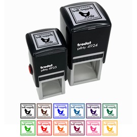 Unwashed Butt Nuggets Eggs Please Wash Self-Inking Rubber Stamp Ink Stamper - 1-1/2 Inch Large - Black Ink