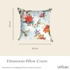 Ulticool - Cushion Cover - Tulips Black Butterfly Flowers -