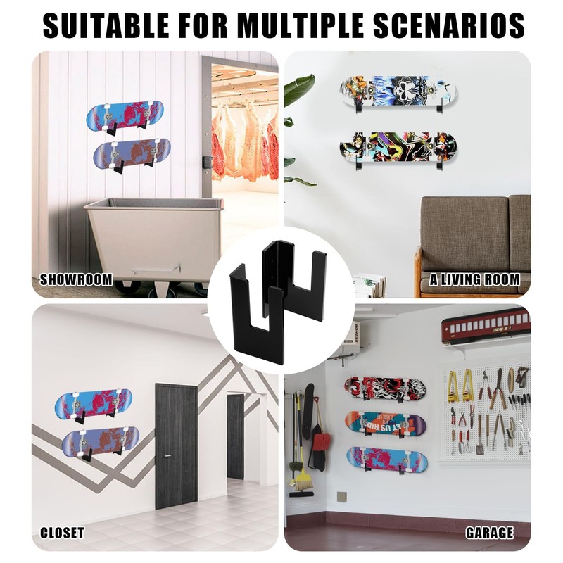 Acrylic Skateboard Wall Mount, Robust Skateboard Mount Wall, Also Suitable