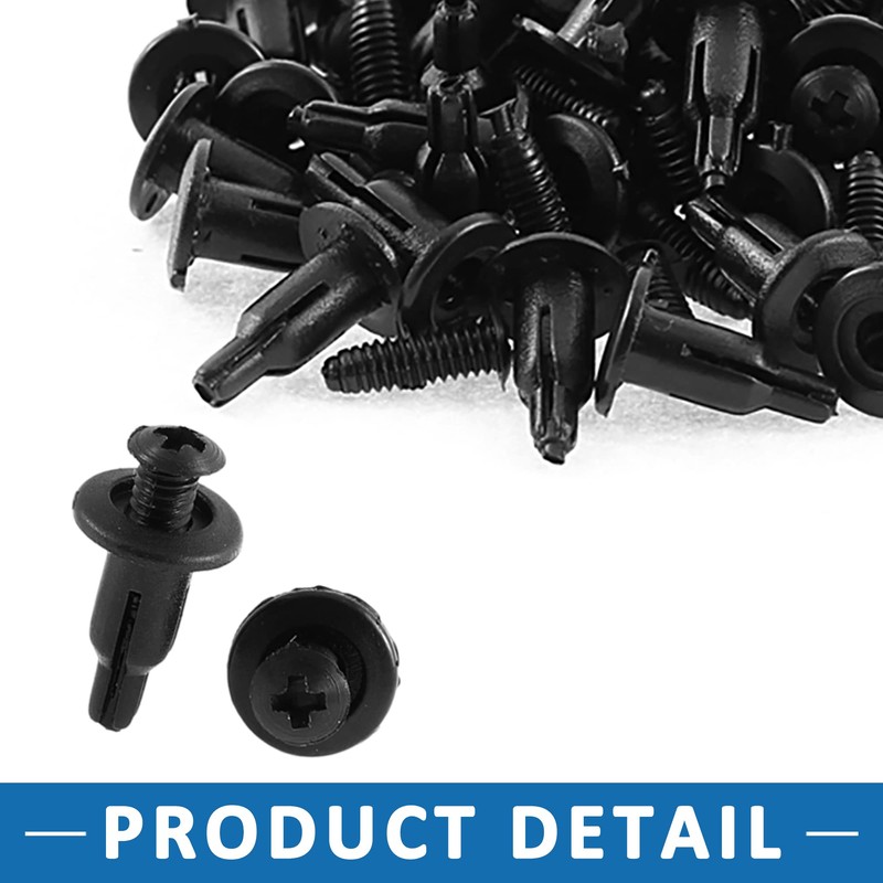 A ABSOPRO Rivet Bumper Lining Trim Panel Clip 5mm Plastic