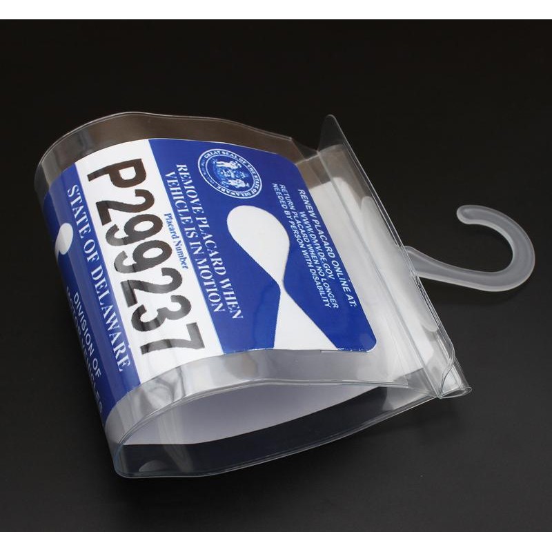 LotFancy Handicap Placard Holder for Auto, Pack of 3, Disabled