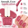 Dusty Rose Nail Polish, No UV Lamp, Air Dry, Long-Lasting