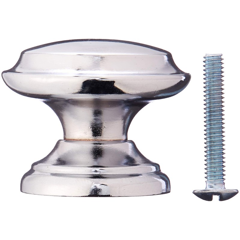 Cosmas 4251CH Polished Chrome Cabinet Hardware Round Knob - 1-3/8"