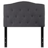 Flash Furniture Cambridge Tufted Upholstered Twin Size Headboard in Dark