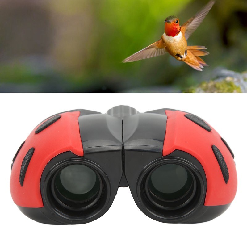 Kids Binoculars 8X Magnification Beatle Design Optical HD Glass Optical