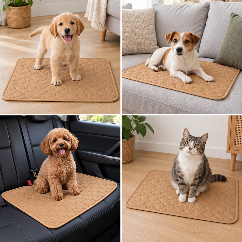 Reusable Dog Pee Pad for Puppy Potty Training – Washable