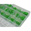 Geko G02810 O-Ring Assortment, 270 Pieces, Green