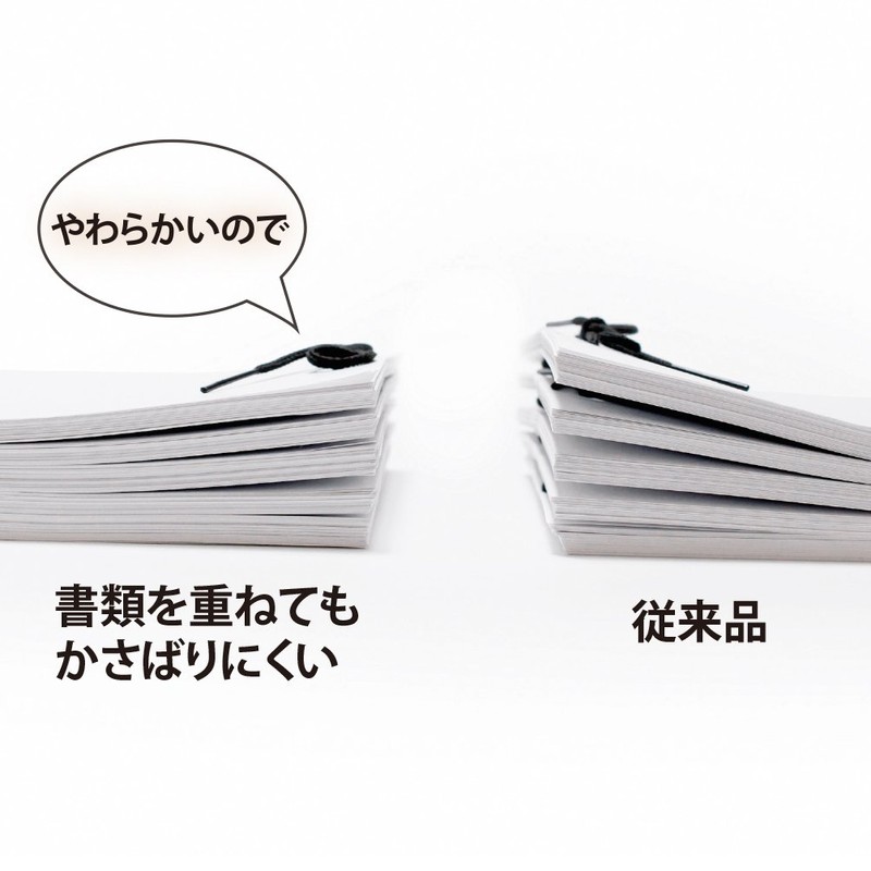 プラス つづりひも かさばりにくい つづりひも セル先 TF-100F 黒 36-310