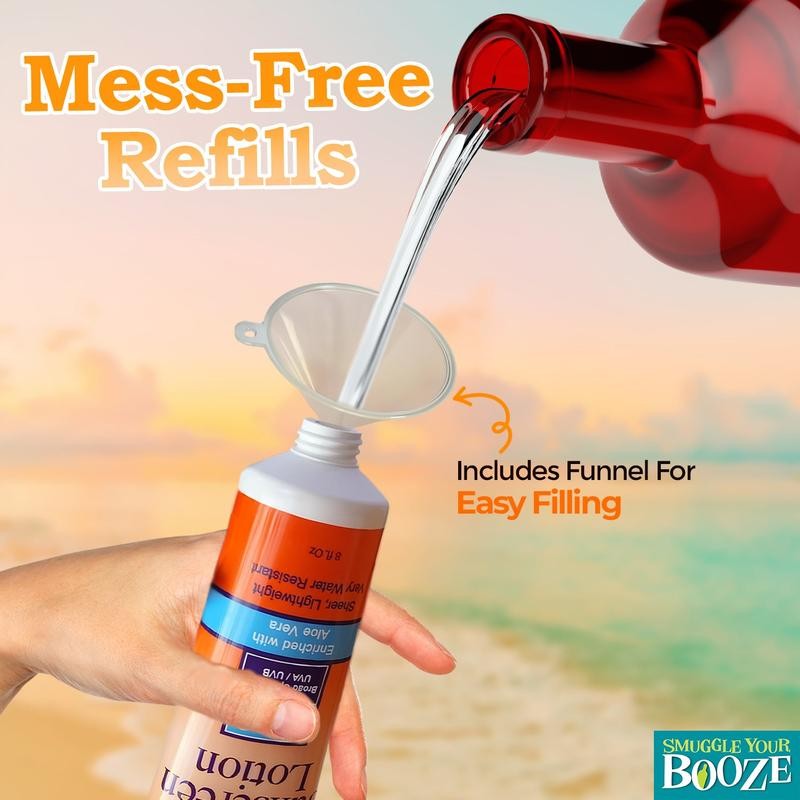 Smuggle Your Booze Flask Fake SPF 30 Sunscreen