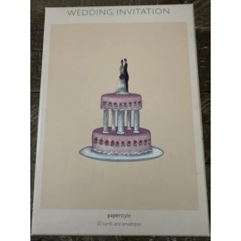 Paper Style Invitations And Envelopes Pack Of 20