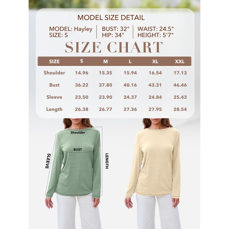 AUTOMET Spring Tops Womens Long Sleeve Shirts Workout Plus Size