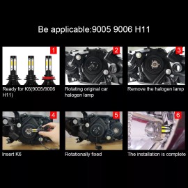 SHENKENUO 9005 H11 H4 LED HEADLIGHT BULBS FOR CAR SUV etc.