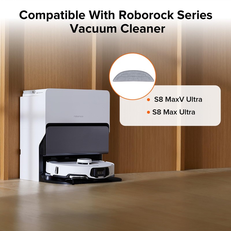roborock 2 Pack Edge Mop Cloths for S8 MaxV Ultra,