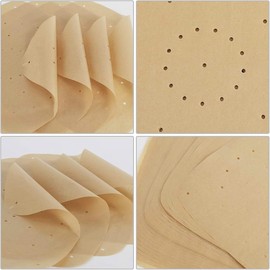 AVRUYPI Pack of 100 Airfryer Baking Paper, Baking Paper for Hot Air Fryer, Baking Paper, Airfryer Paper, 15 cm x 15 cm