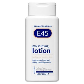 E45 - Moisturising Lotion For Dry Skin Conditions | Non Greasy Lotion | Hypoallergenic | 200mL