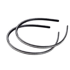 2 Pack Plastic Headbands, Fine Tooth Headbands for Outdoor Sports Yoga Headbands