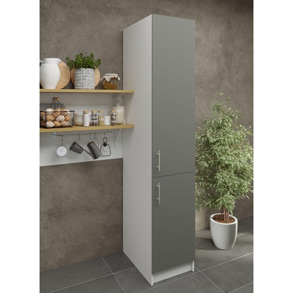 JD Greta Kitchen Base Tall Cabinet – 400mm – Base Kitchen Unit Grey