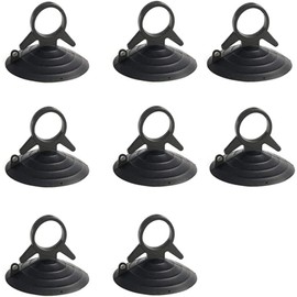 Suction Cup for Park Sun Shade Car Sun Shade and Sun Shade Suction Cup Black Strong Car Sunshade Replacement Auxiliary 1.8 inches (4.5 cm) Black (Pack of 8)