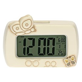 THUN - Digital clock with butterflies and flowers - Elegance line - Home accessories and decoration - Ceramic, digital mechanism - 16 x 5.5 x 11.6 cm h