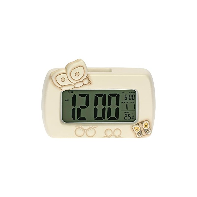 THUN - Digital clock with butterflies and flowers - Elegance