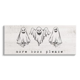 Stupell Industries More Boos Please Scary Ghosts Canvas Wall Art, Design by Lil' Rue