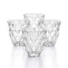The Cellar Clear Diamond Double Old-Fashioned Glasses, Set of 4