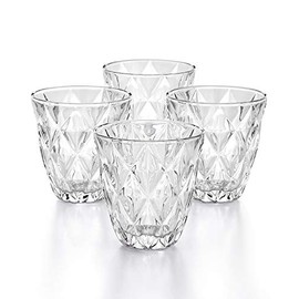 The Cellar Clear Diamond Double Old-Fashioned Glasses, Set of 4