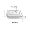 QWORK Medical Stainless Steel Instrument Tray Organizer Holder with Lid