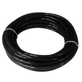 Quickun Pneumatic Tubing 6mm x 4mm PU Polyurethane Tube Air Hose Line for Air Compressor Fitting or Fluid Transfer (Black 32.8ft/10Meters)