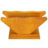 Coffee Filter Paper Holder Countertop Reusable V shaped Wooden Storage
