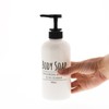 Living Pump Bottle Round Dispenser for Body Soap, White, 20.3