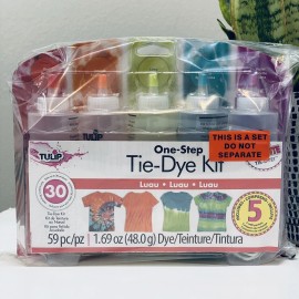 Tulip Tie Dye NEON LUAU Kit 59 PIECES!! Kids Pool Party Fun Tye Dye Art