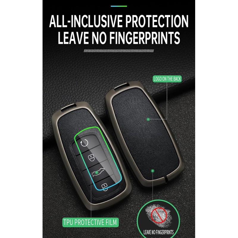 Alloy Car Key fob Cover fit for Chery Tiggo 8