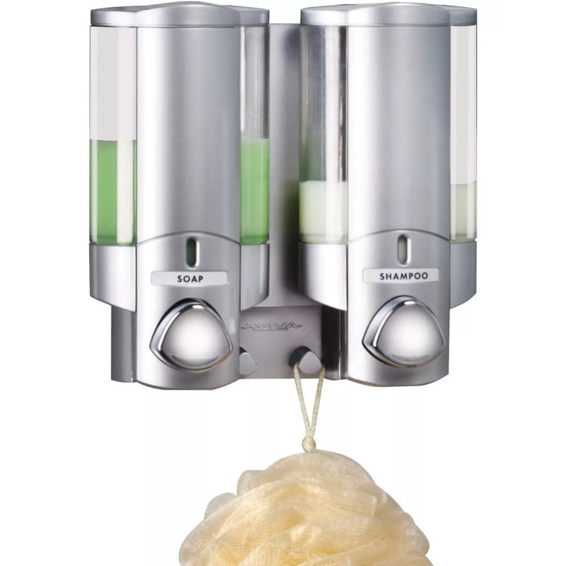 Escanver Dispensador Jabón Liquido Baño 2 Contenedores Envío Gratis