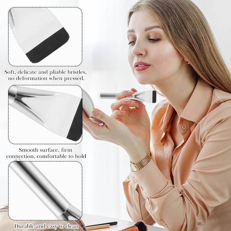 Ultra Thin Foundation Brush, Foundation Makeup Pinsel, Flacher Rouge Concealer