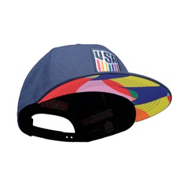 Fan Ink US Soccer Pride Hat - Men's and Women's US National Team Logo Hats for Celebrating Pride (US, Alpha, One Size, USMNT)