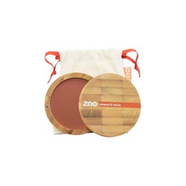 ZAO Compact Blush 321 Brown / Orange / Pink / Red Blush in Refillable Bamboo Tin