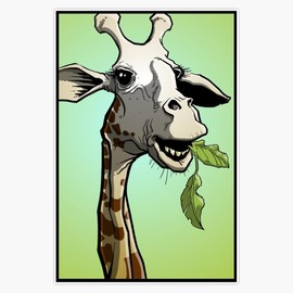 Magnet Giraffes Most Certainly are Aliens Magnetic Vinyl Sticker 5"