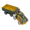 Wind Up Metal Walking Toy Tinplate Tractor Nostalgic Handmade Delicate