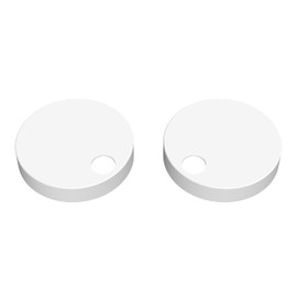 nuie TSC102 Accessory Modern Bathroom Toilet Seat Cover Caps, 70 x 70 x 99mm, Matt White