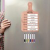 Fridge Meal Planner, Weekly Meal Prep Board - Magnetic Wooden