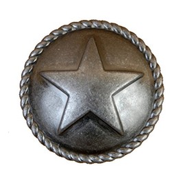 Set of 6 Star with Rope Drawer Cabinet Pull or Knob Western Southwest Texas Décor