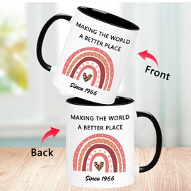 1966 59th Birthday Gifts for Women Men, Turning 59 Year Old Birthday Gifts for Her, Him, Mom, Dad, Wife, Husband, Grandpa, Grandma, Sister, Brother, Friends, 59th Anniversary Coffee Mugs Cup